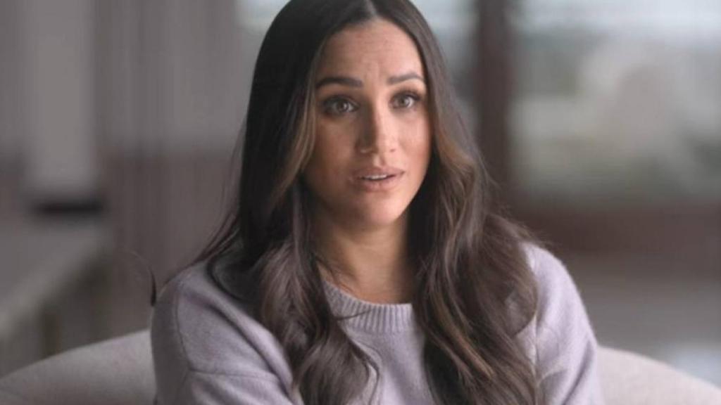 La duquesa de Sussex en un momento del documental.