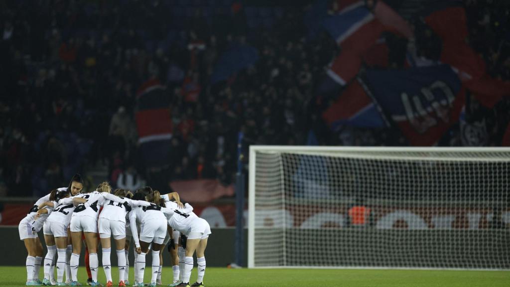 Piña del Real Madrid Femenino en la Women's Champions League 2022/2023