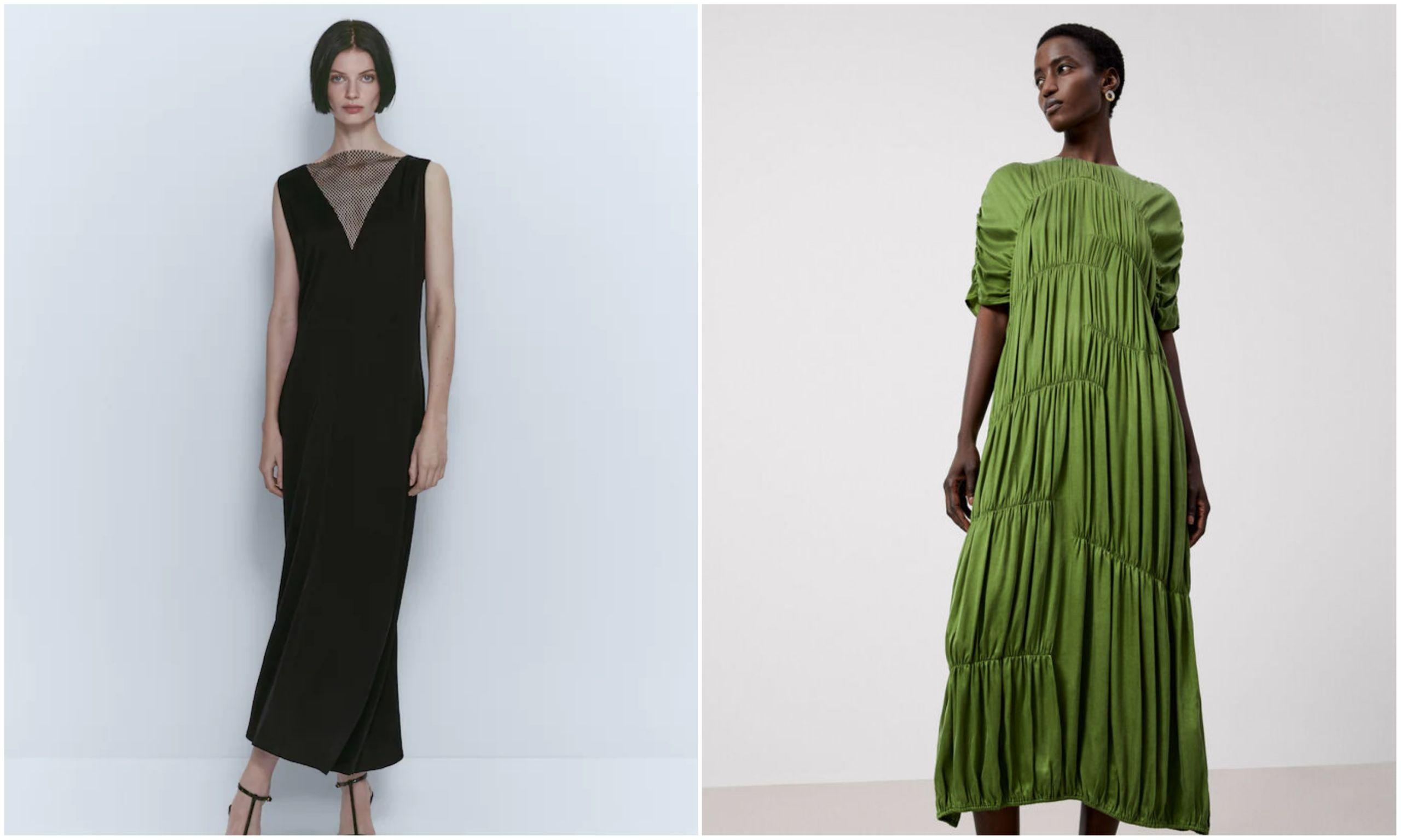 Vestidos de Massimo Dutti y Adolfo Domínguez