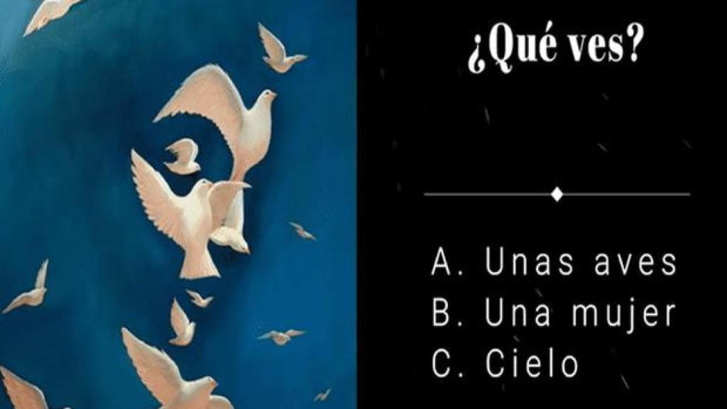 La imagen del test viral.