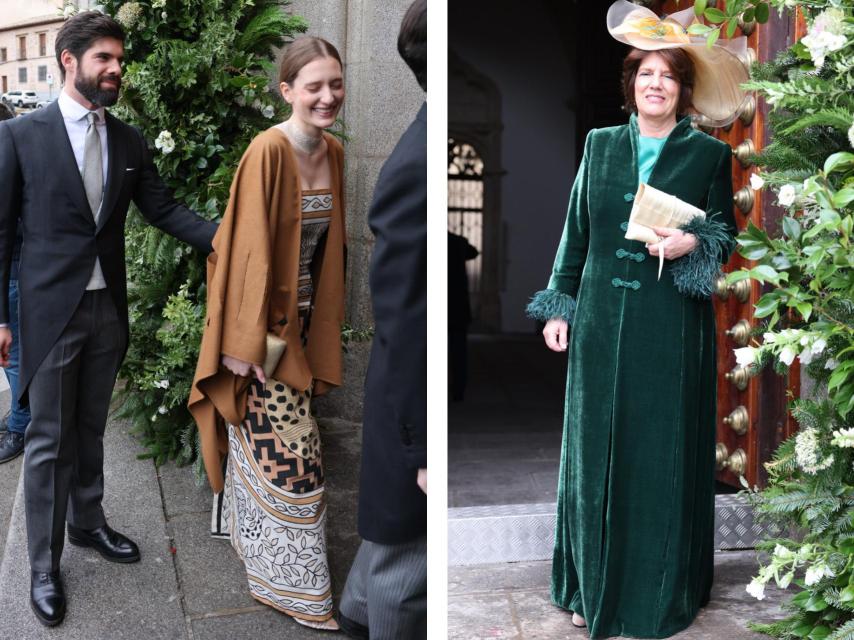 La madre del novio y su cuñada, también muy elegantes.