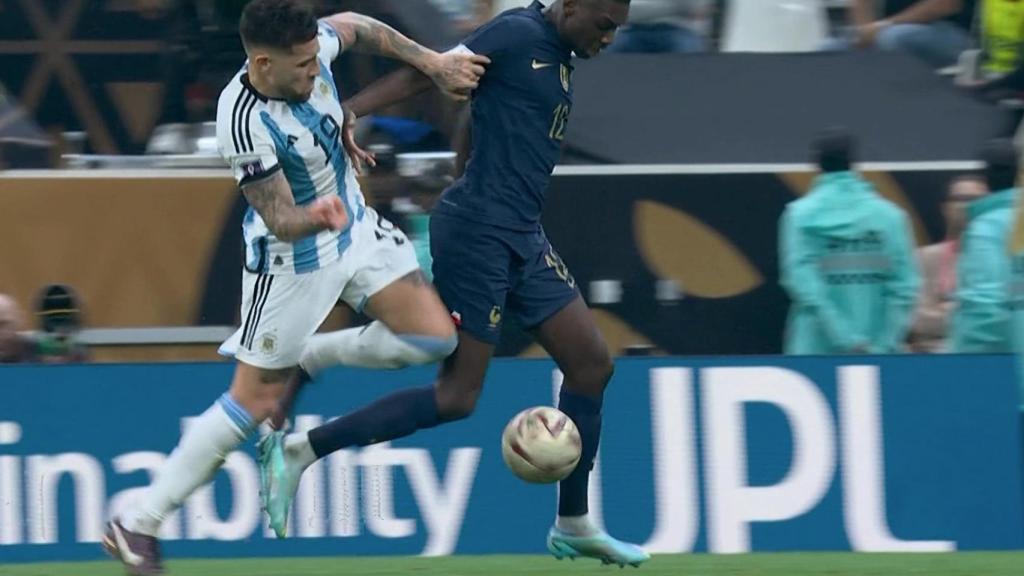 Penalti a favor de Francia en la final del Mundial