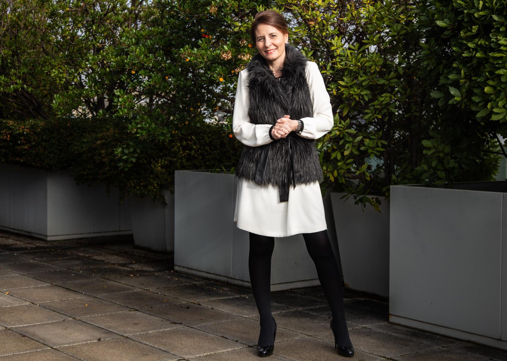 Alba Herrero, en la terraza de la oficina de SAP en Madrid.