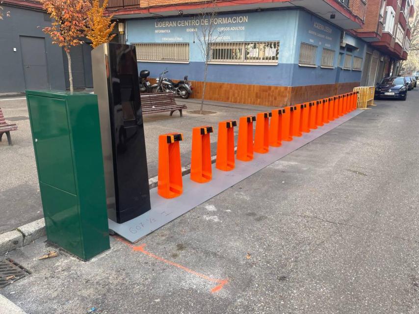 Un aparcamiento de 'Biki' en Valladolid.