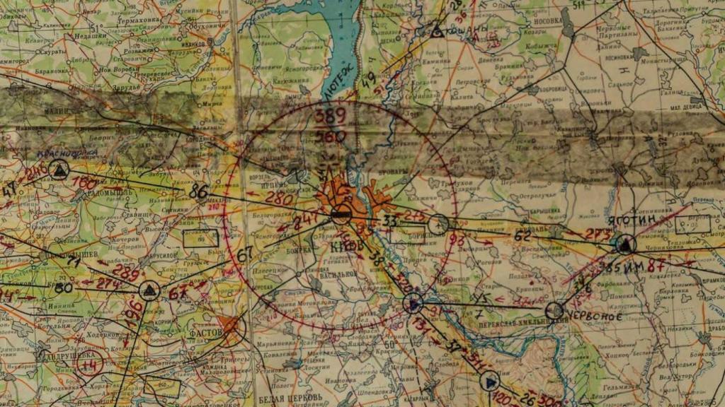 Mapa de Ucrania desactualizado den 1960 utilizado por las tropas rusas.