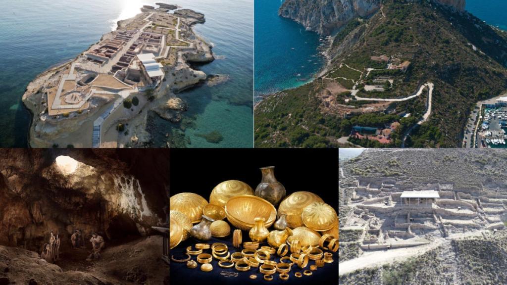 Algunos de los yacimientos arqueológicos más destacados.