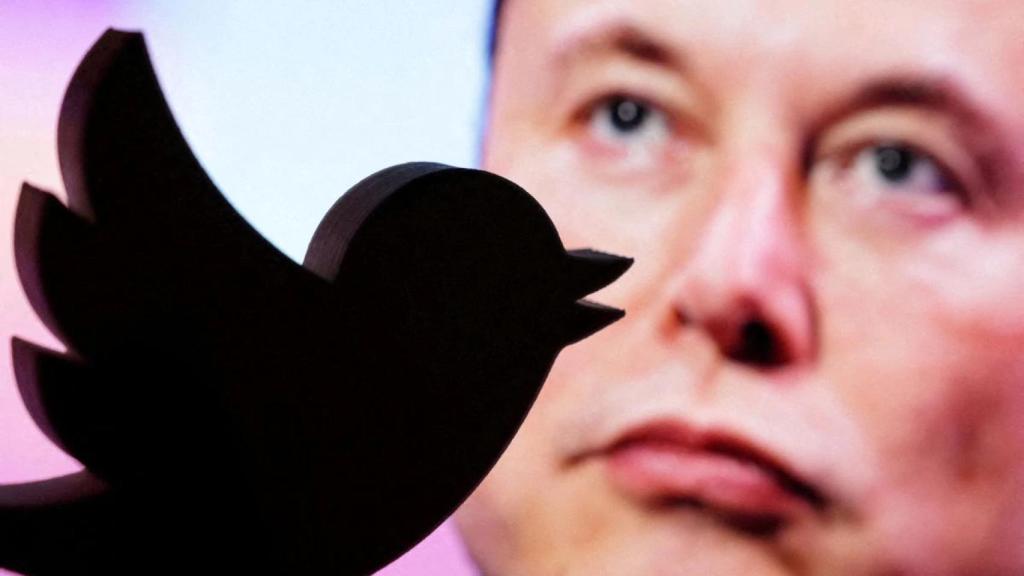 Elon Musk y logo de Twitter