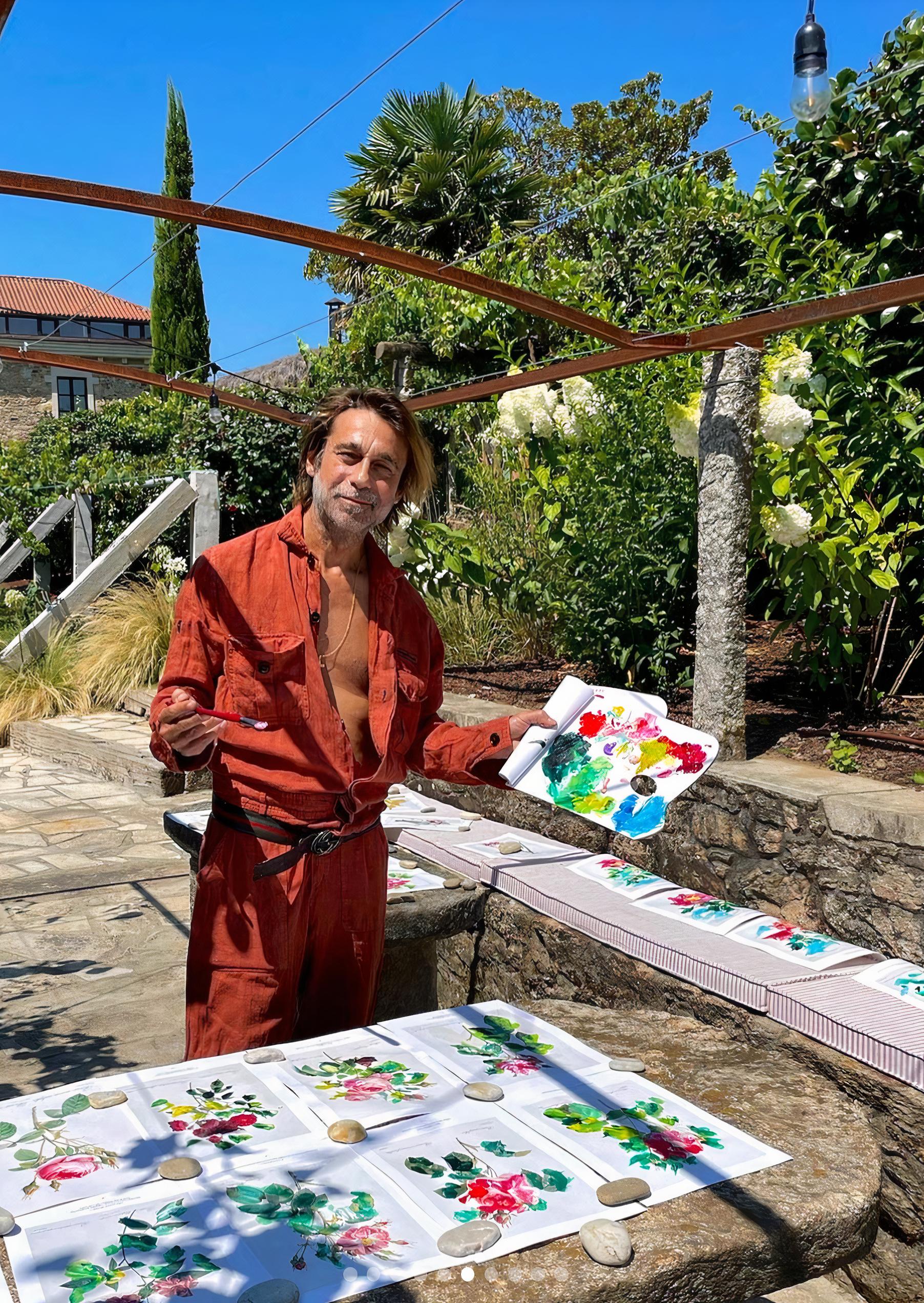 Jordi Mollà en Casa Beatnik durante una de sus visitas en verano.