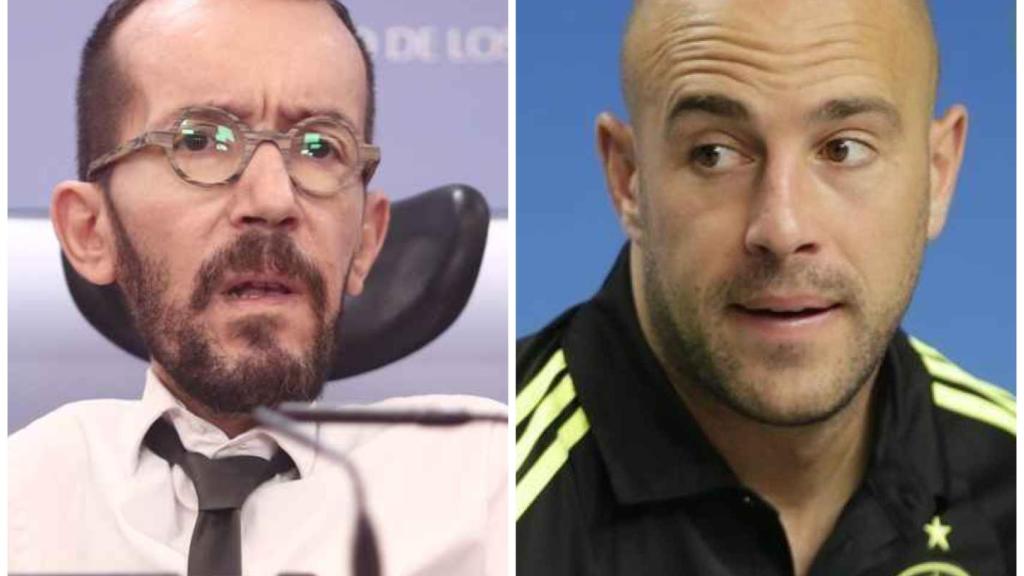 Echenique y Pepe Reina en un fotomontaje.