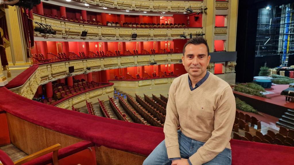 Abel Blanco, socio fundador de '47 segundos', en el Teatro Real de Madrid