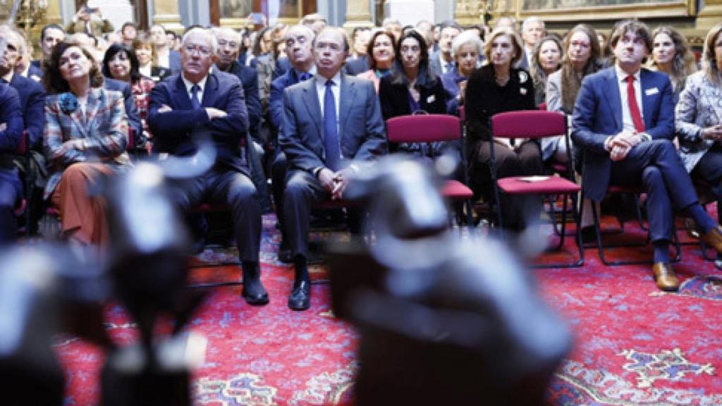 Aspecto de la sala de “Los Pasos Perdidos”, del Palacio del Senado, donde se celebró la entrega de los premios de la ATP