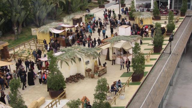 El belén viviente de Elche, desde el palacio de Altamira.