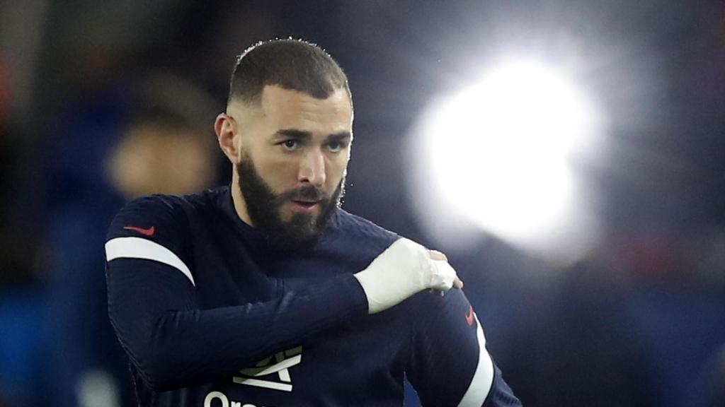 Karim Benzema, con la selección de Francia