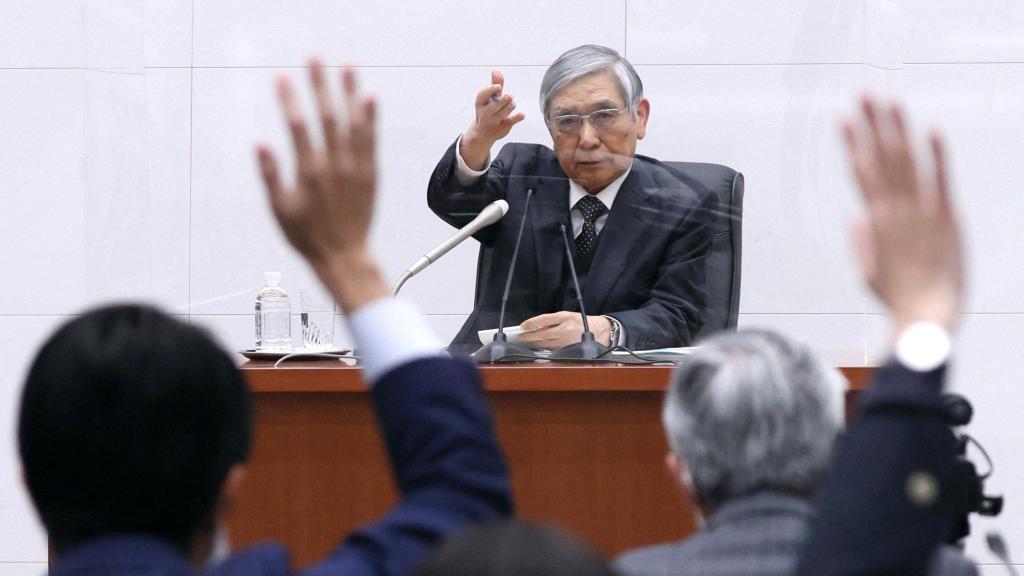 Haruhiko Kuroda, presidente del Banco de Japón.