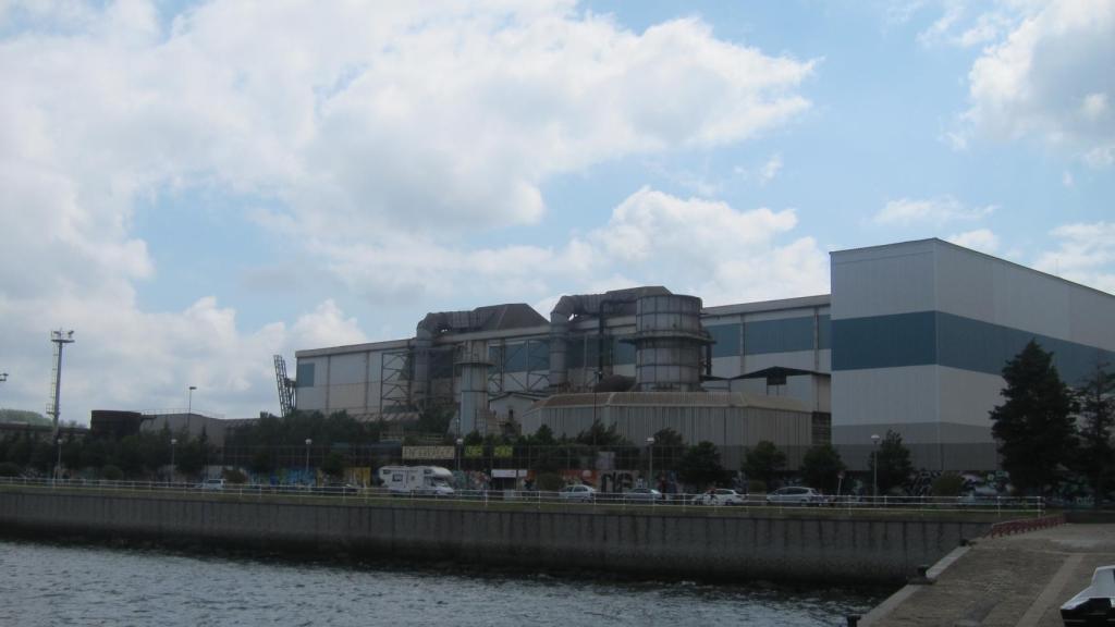 Planta de Arcelor en Sestao (Vizcaya).