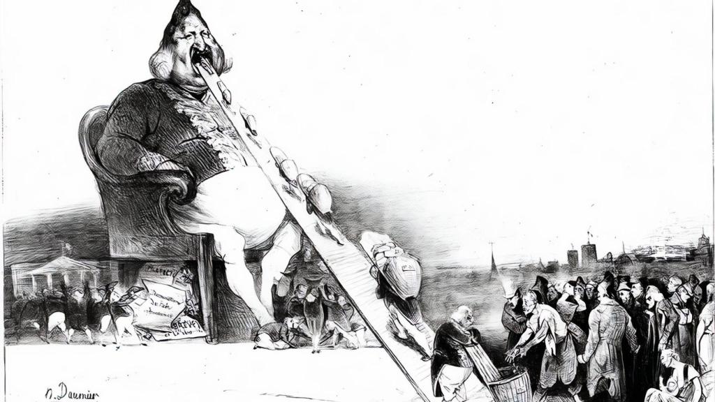 Gargantúa_dibujo de Honoré Daumier por Paille via flickr (licencia CC)