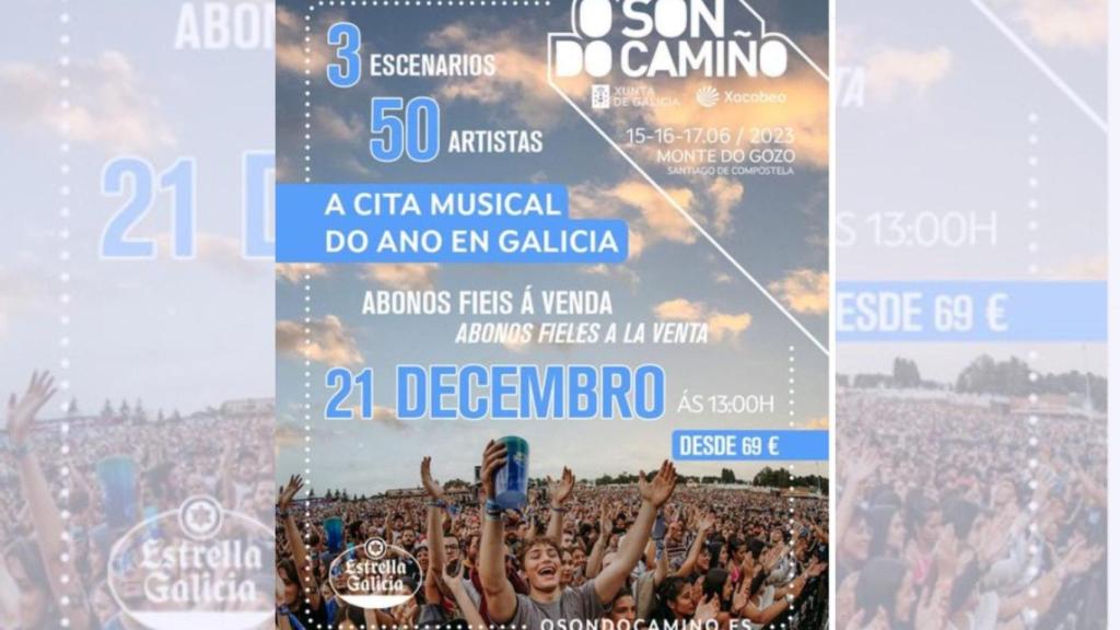 Cartel de la edición 2023 de O Son do Camiño