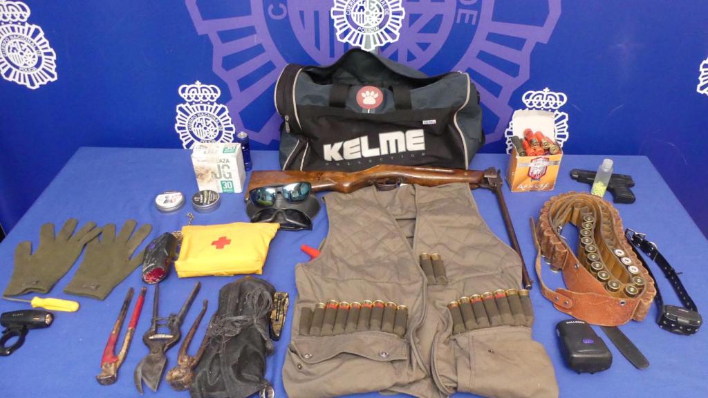 Materias incautado por la Policía Nacional