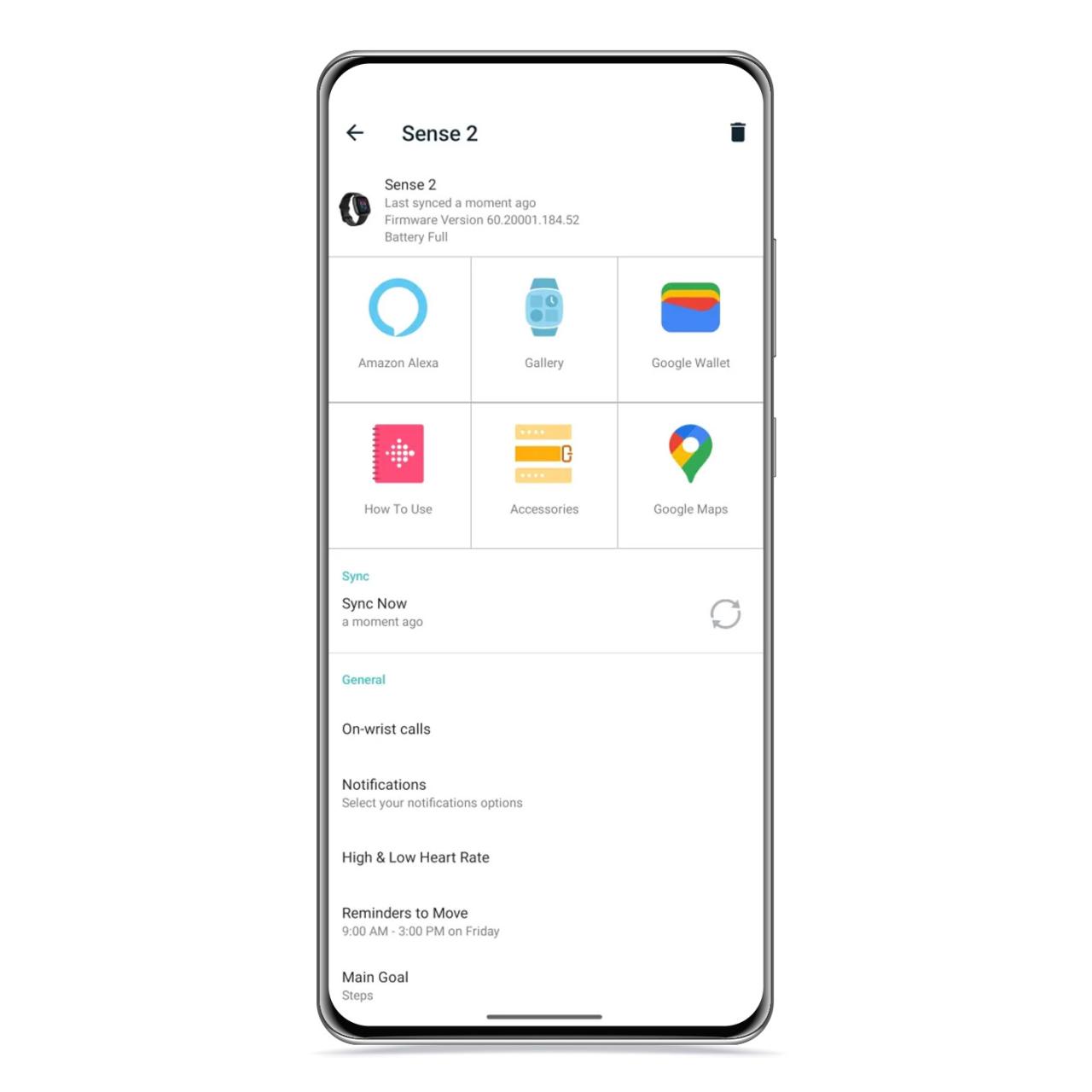 Google Maps en la app de Fitbit