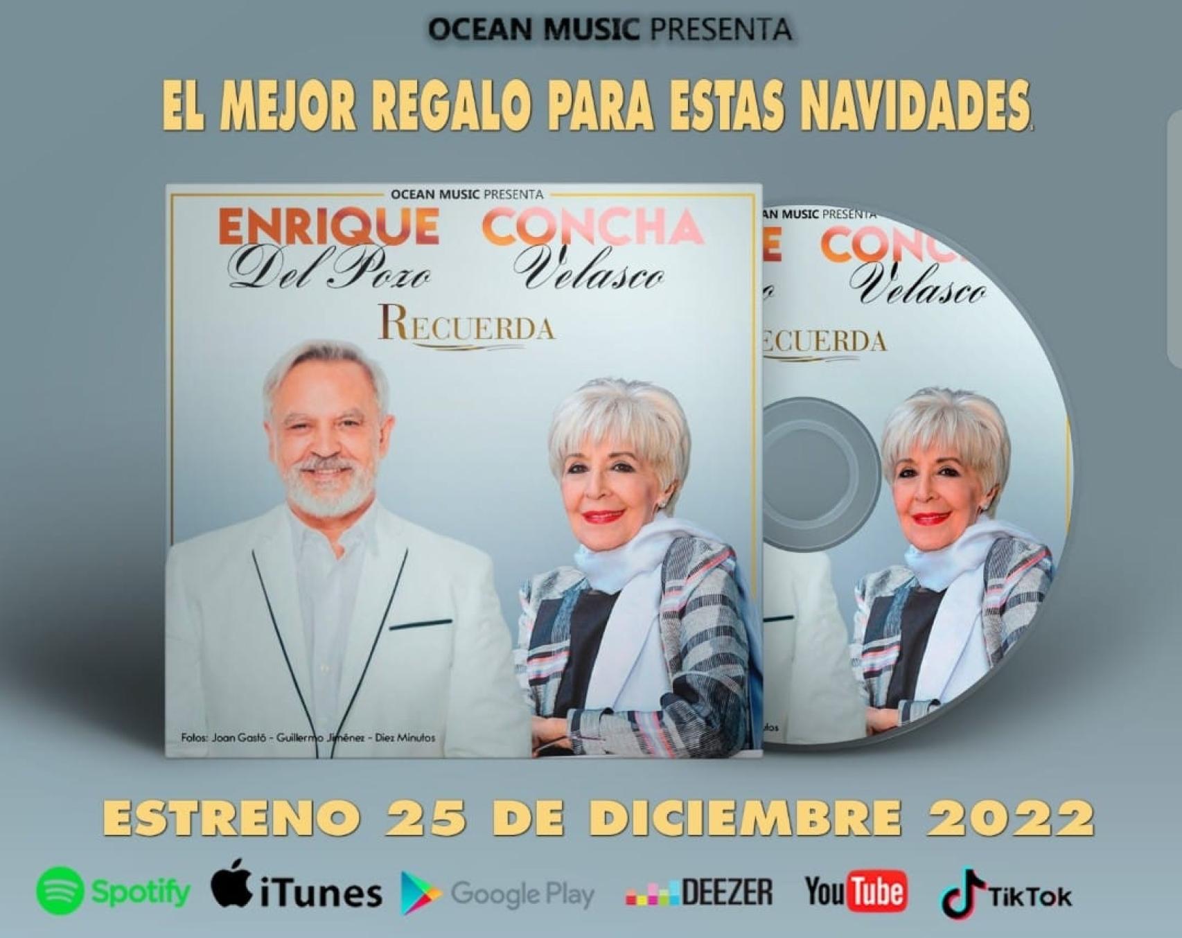 El 'single' de Enrique del Pozo y Concha Velasco se lanzará el 25 de diciembre.