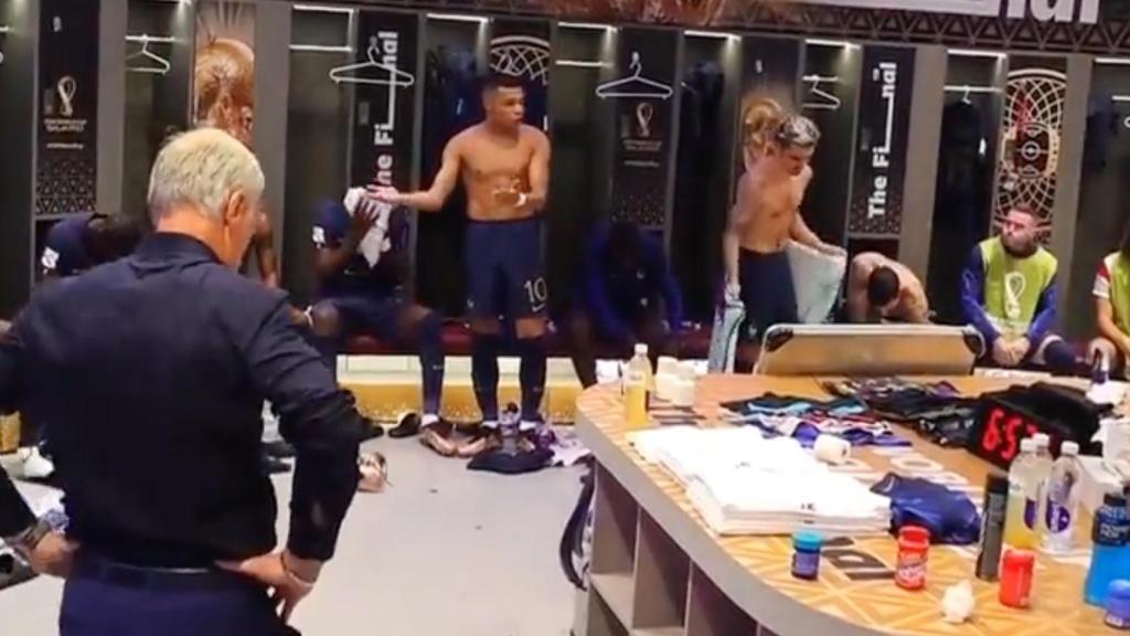 La charla de Mbappé durante el descanso de la final del Mundial
