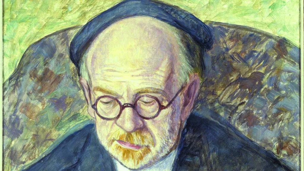 Detalle del retrato de Pío Baroja de Juan de Echevarría (1920-1923). Foto: Museo Reina Sofía