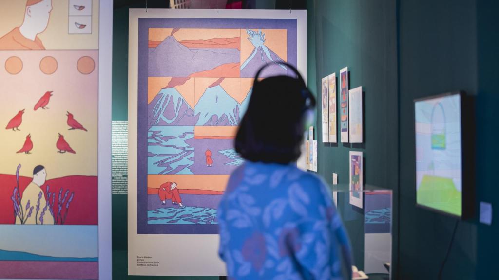 Vista de la exposición 'Constelación gráfica', en el CCCB, Barcelona. © CCCB, Xavi Torrent, 2022