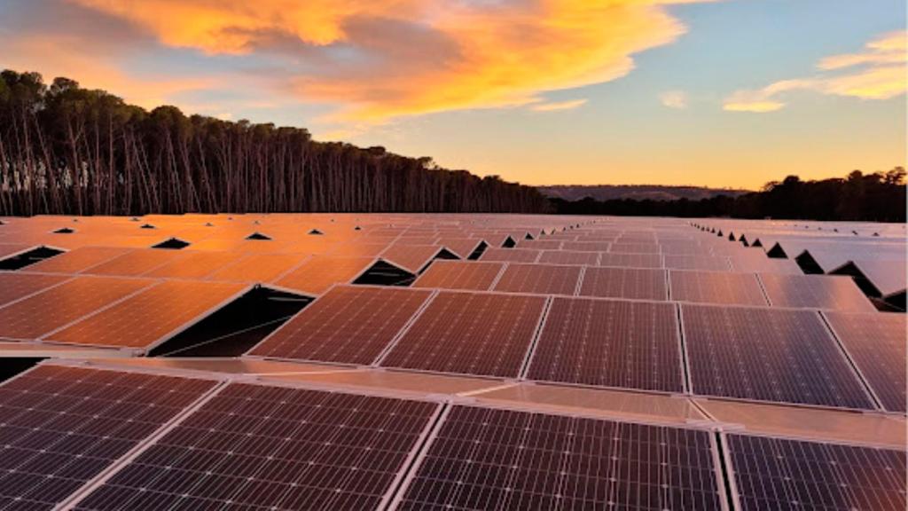 Las placas solares de 5B.