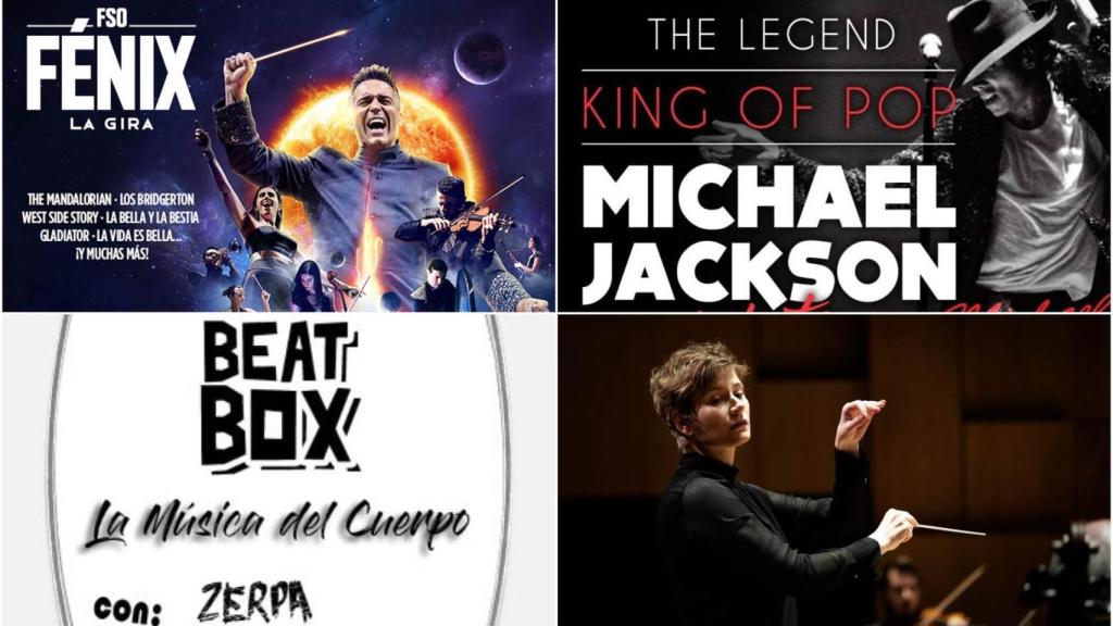 Conciertos previstos para enero.