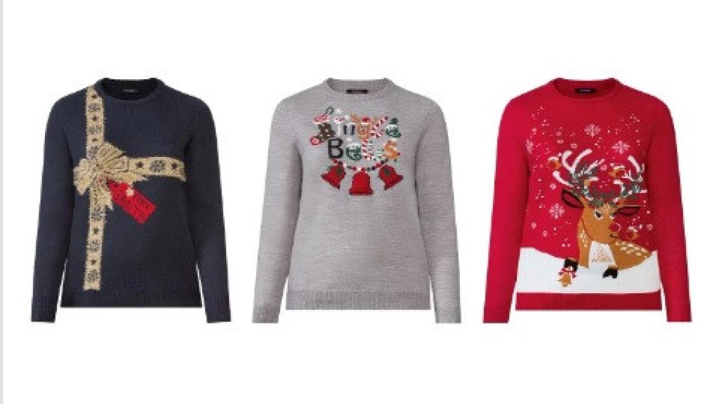 Jersey navideño con LEDs.