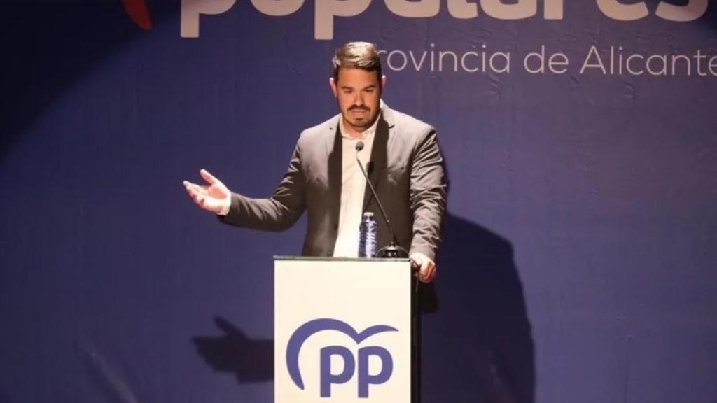Miguel Ángel Salguero el día de su proclamación como candidato.