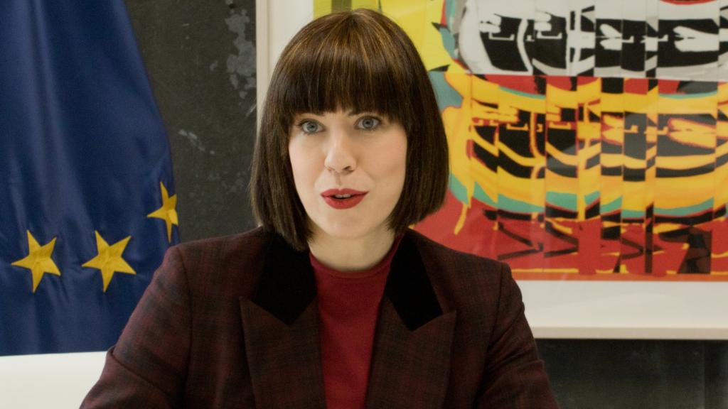 Diana Morant, ministra de Ciencia e Innovación, durante la entrevista con D+I / EL ESPAÑOL.