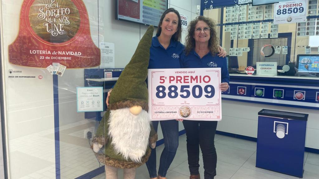 El quinto premio que ha caído en la calle Mármoles en Málaga capital.
