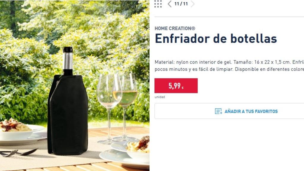 Enfriador botellas.
