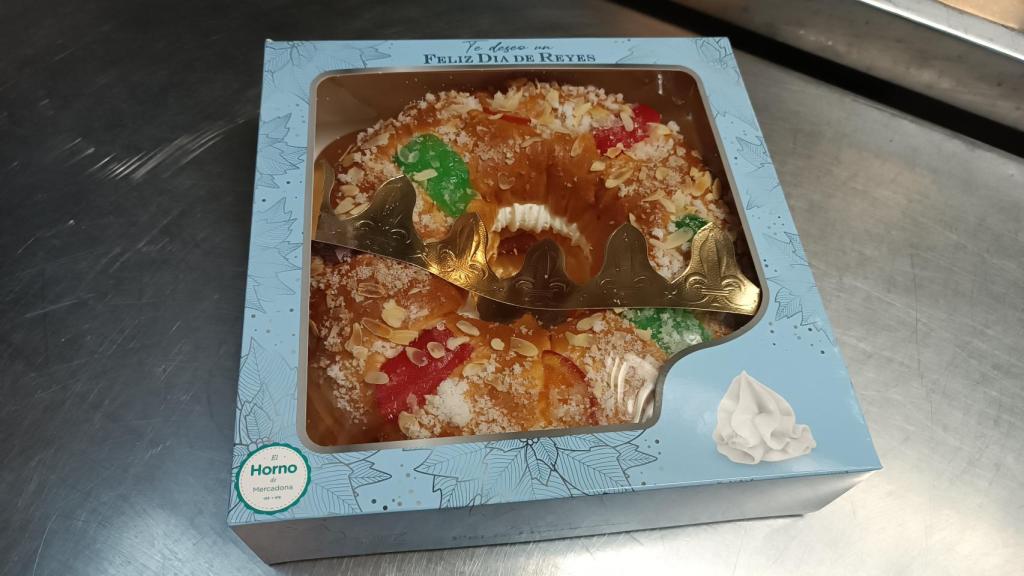 El roscón de Reyes de Mercadona.