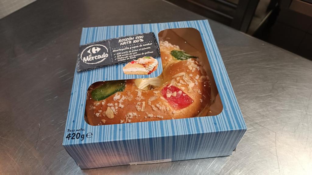 El roscón de Reyes de Carrefour.