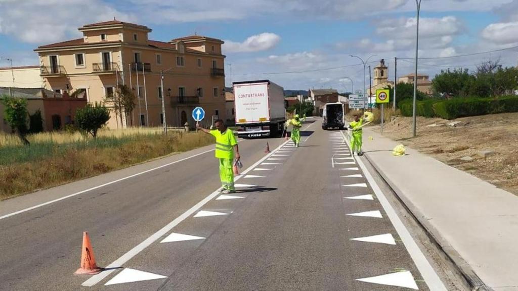 Tráfico en una carretera nacional.