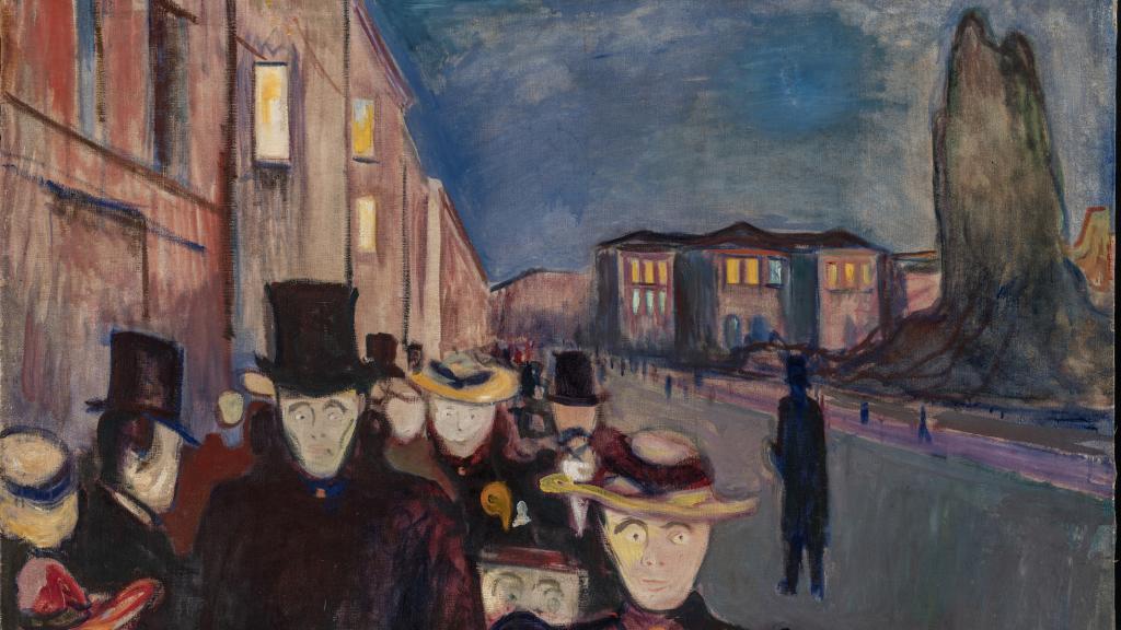 'Tarde en la avenida Karl Johan', 1892. Foto: © Dag Fosse / KODE