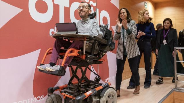 Pablo Echenique, Ione Belarra y Lilith Verstrynge, en la Universidad de Otoño de Podemos.