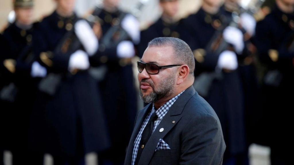 Mohammed VI de Marruecos, en el Palacio del Elíseo de París.
