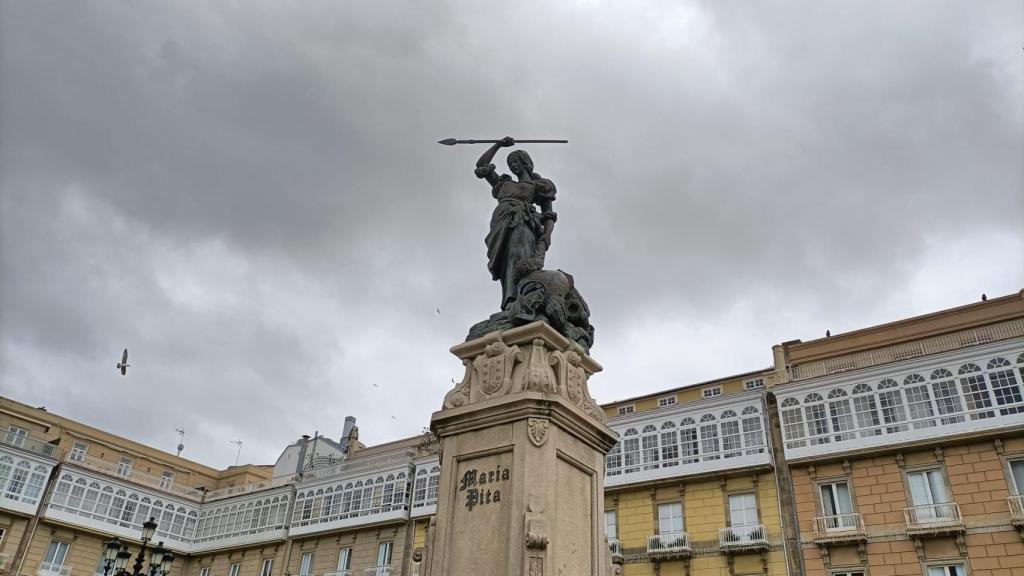 La estatua de María Pita.