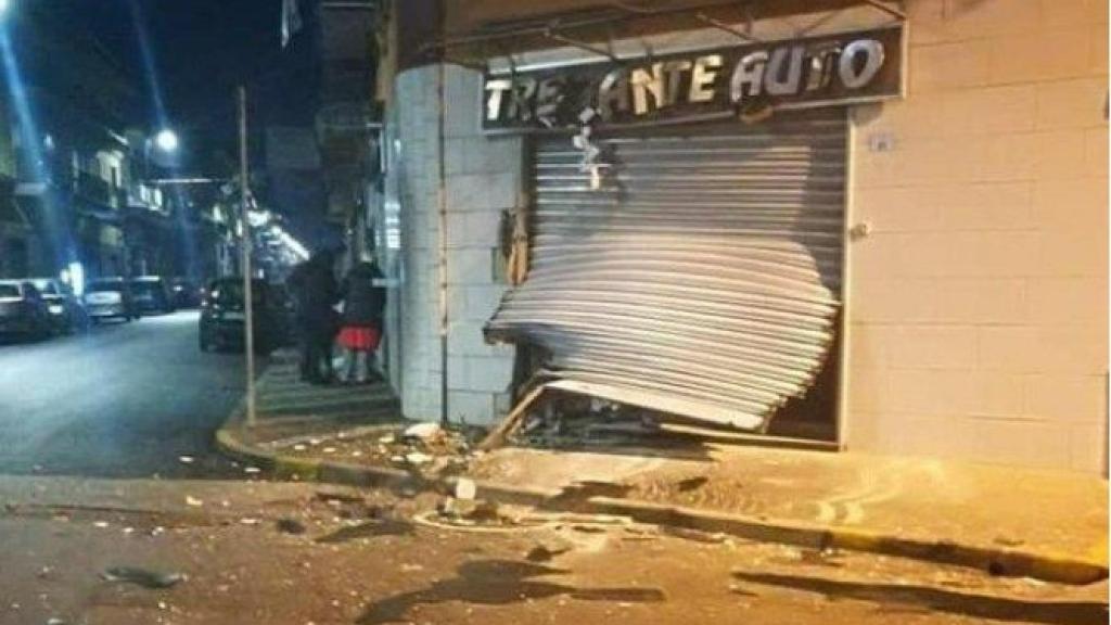 Imagen de un atentado en 2019 de la Camorra en Afragola.