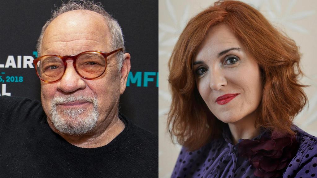 Paul Schrader. Foto: Frank Schramm. A la derecha, Elvira Lindo. Foto: Iván Giménez