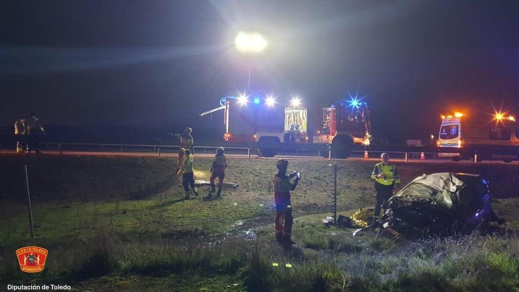 Accidente. Foto: Consorcio Provincial de Extinción de Incendios y Salvamentos de Toledo.