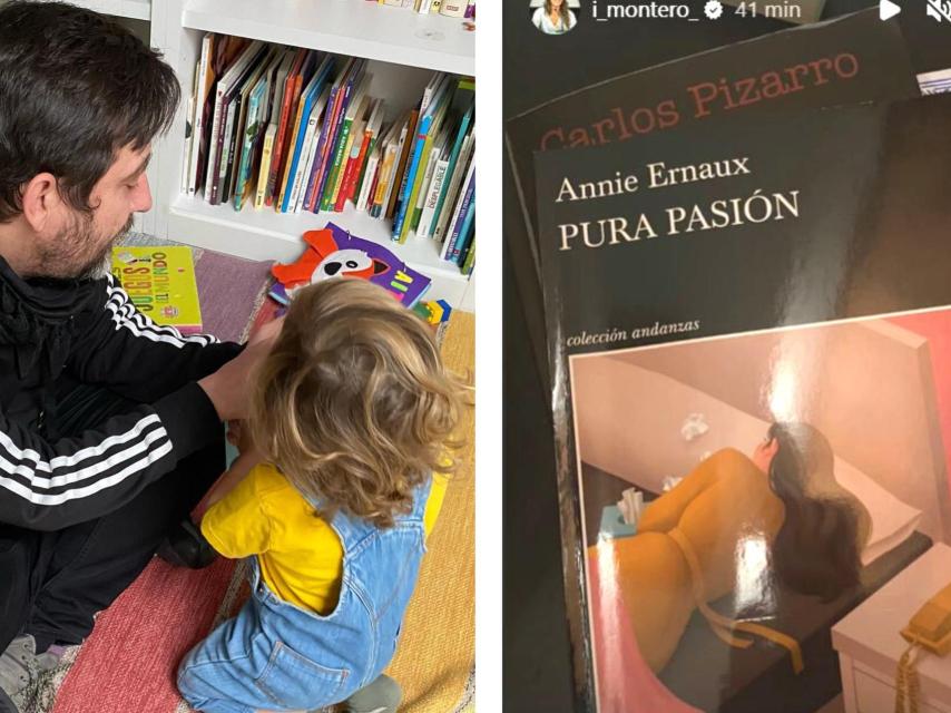 Un amigo de la pareja y el libro que está leyendo Irene.
