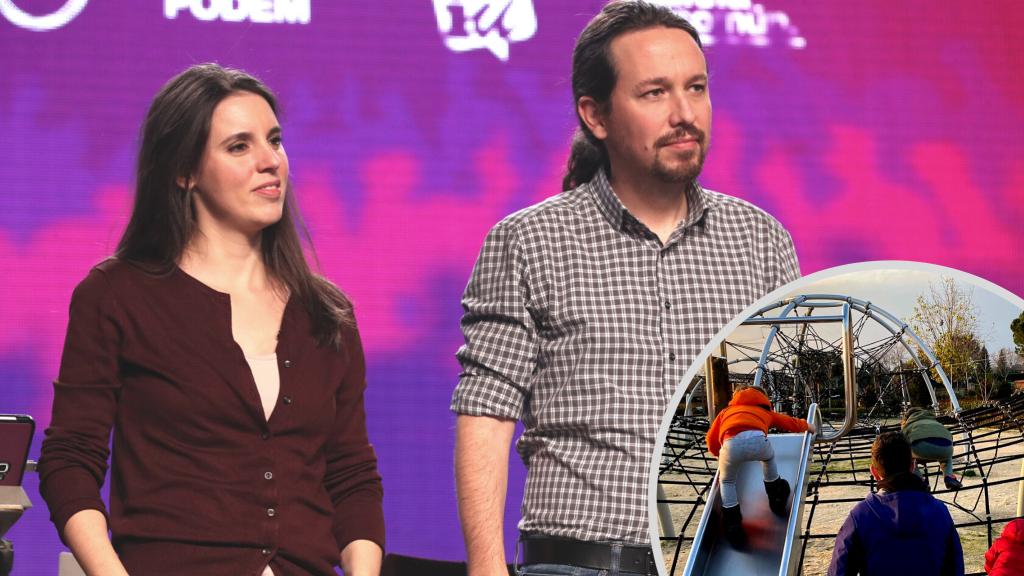 Pablo Iglesias e Irene Montero, en un montaje de JALEOS.