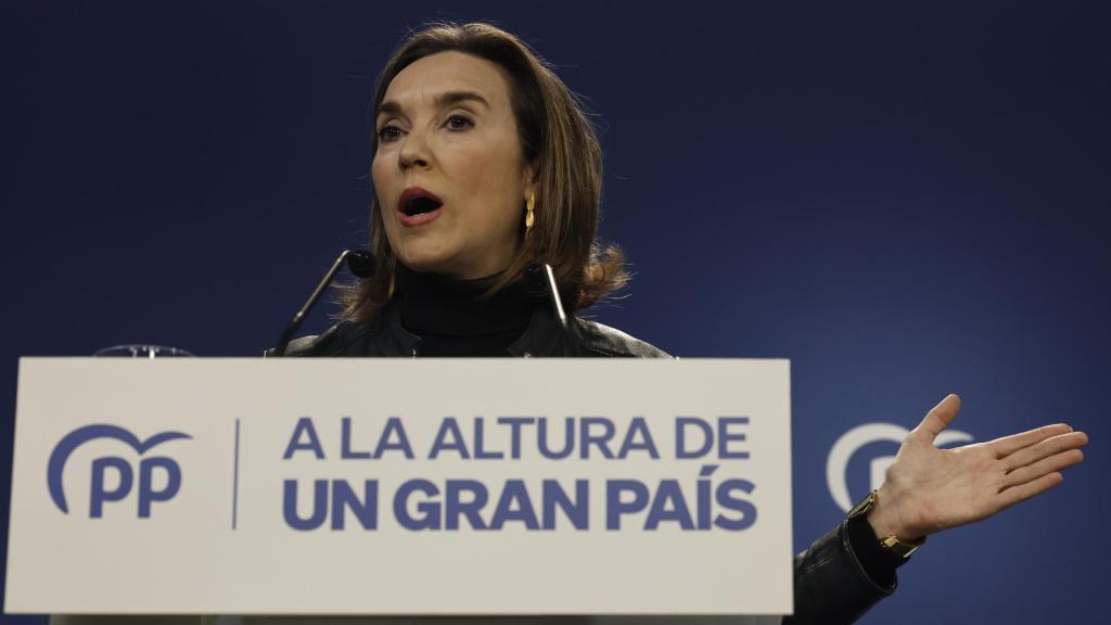 Cuca Gamarra respondiendo a las medidas anunciadas por Sánchez