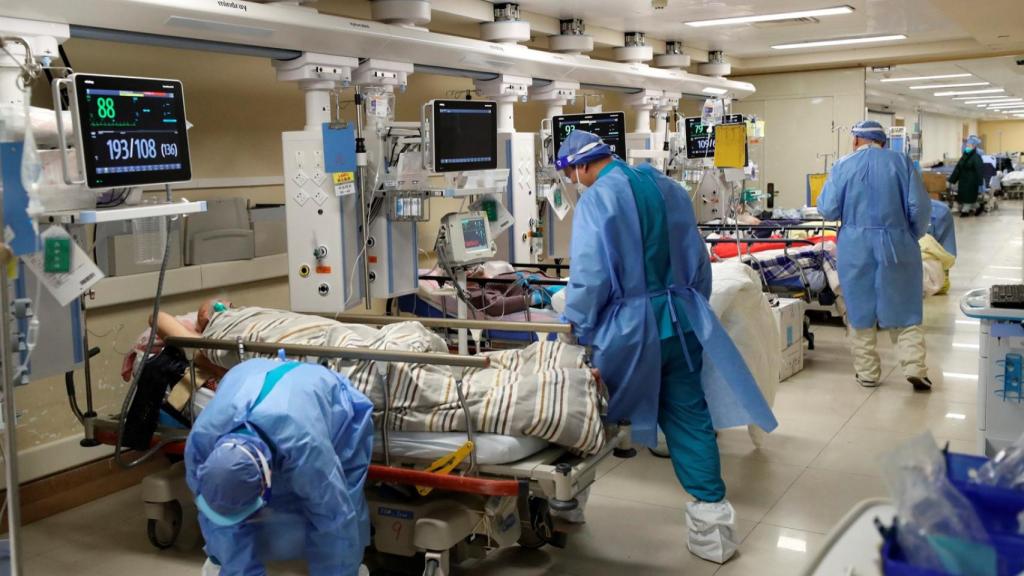 Hospital chino colapsado