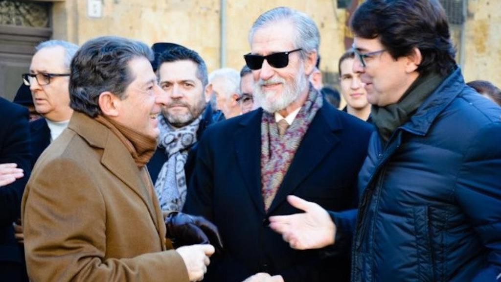 El nieto de Miguel de Unamuno, Francisco Blanco y Alfonso Fernández Mañueco