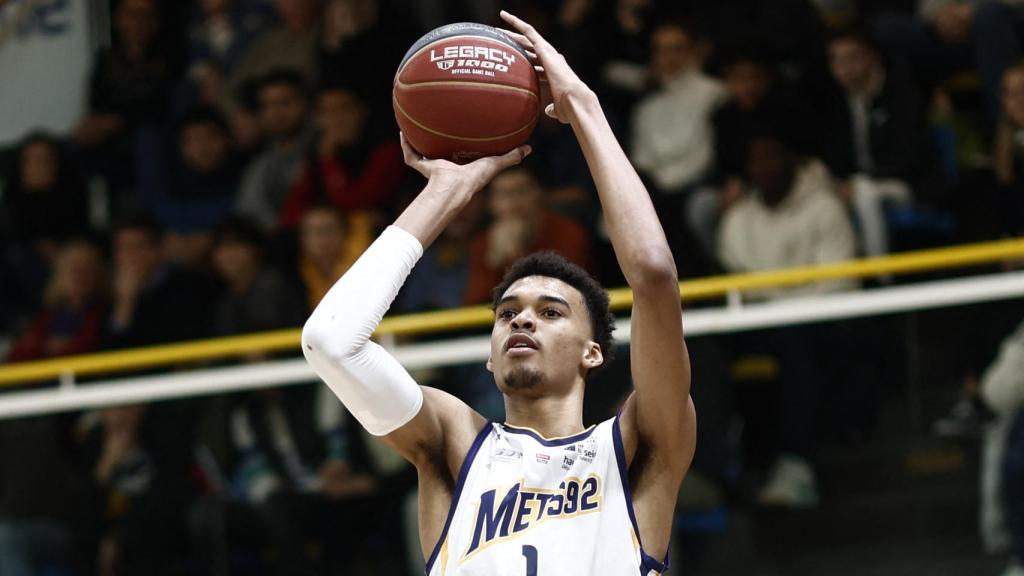 Victor Wembanyama, en un partido de baloncesto de 2022